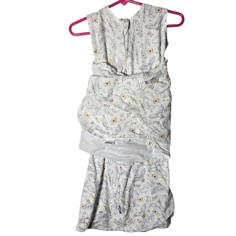 HALO Harry Potter Hedwig Owl Sleep Sack Swaddle Small 3-6M Hogwarts Sleepwear